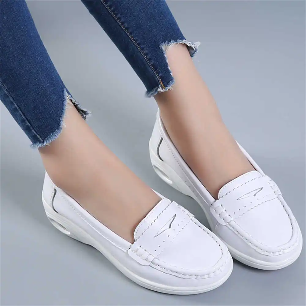 Resale Women'S Formal Wear - Thick Sole Slipon White Trainers For