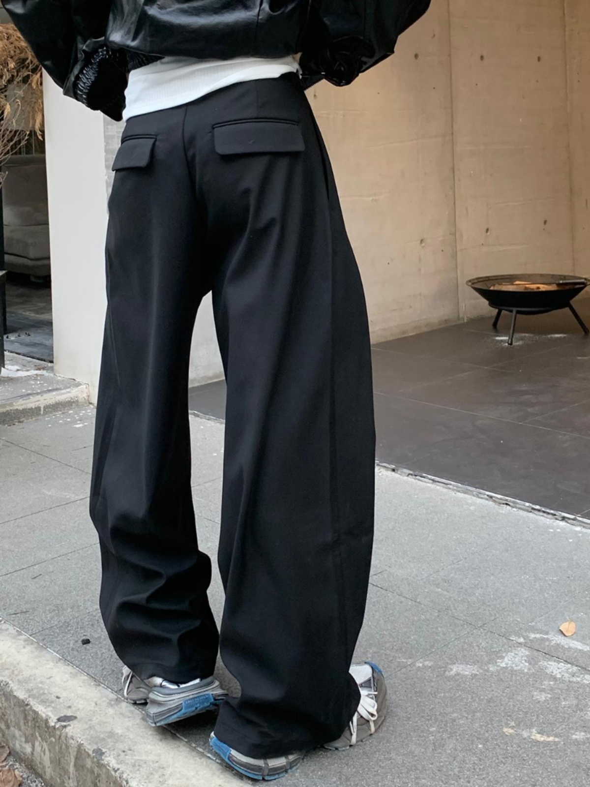 Tailored Trouser Wide - Korean Style Deconstructed 3D Tailored Men's