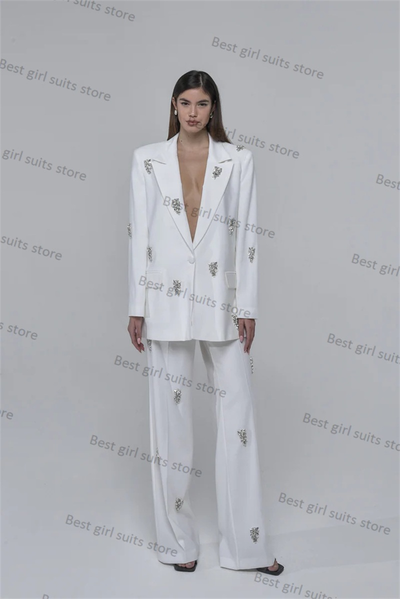 Tailored Trouser Wide - 2 Piece Formal Women Suit Pants