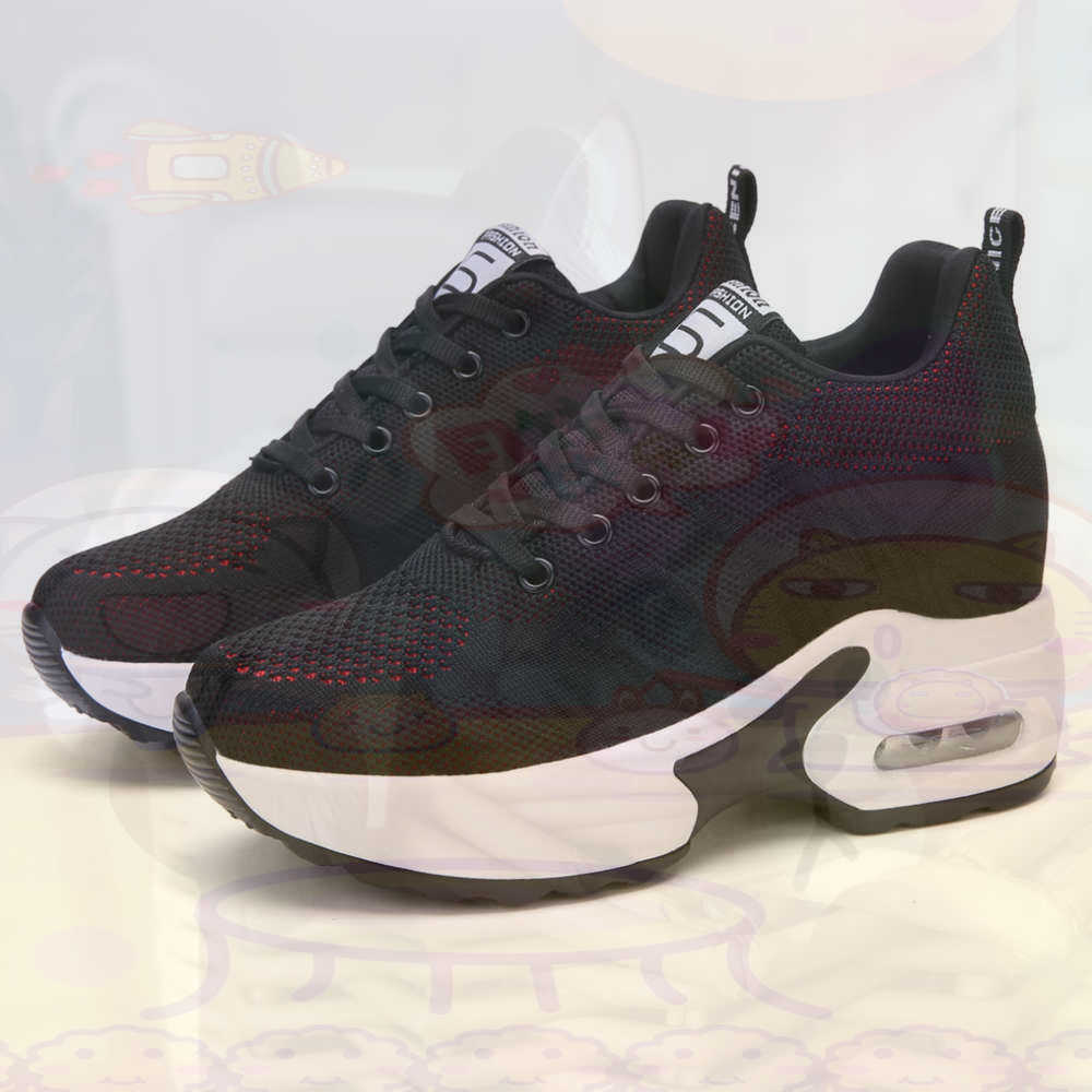 Women Formal Wear Black And White - Red Size 36 Shoes Woman Tennis