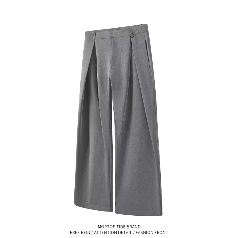 Tailored Trouser Wide - Retro Wide Leg Suit Pants Trousers