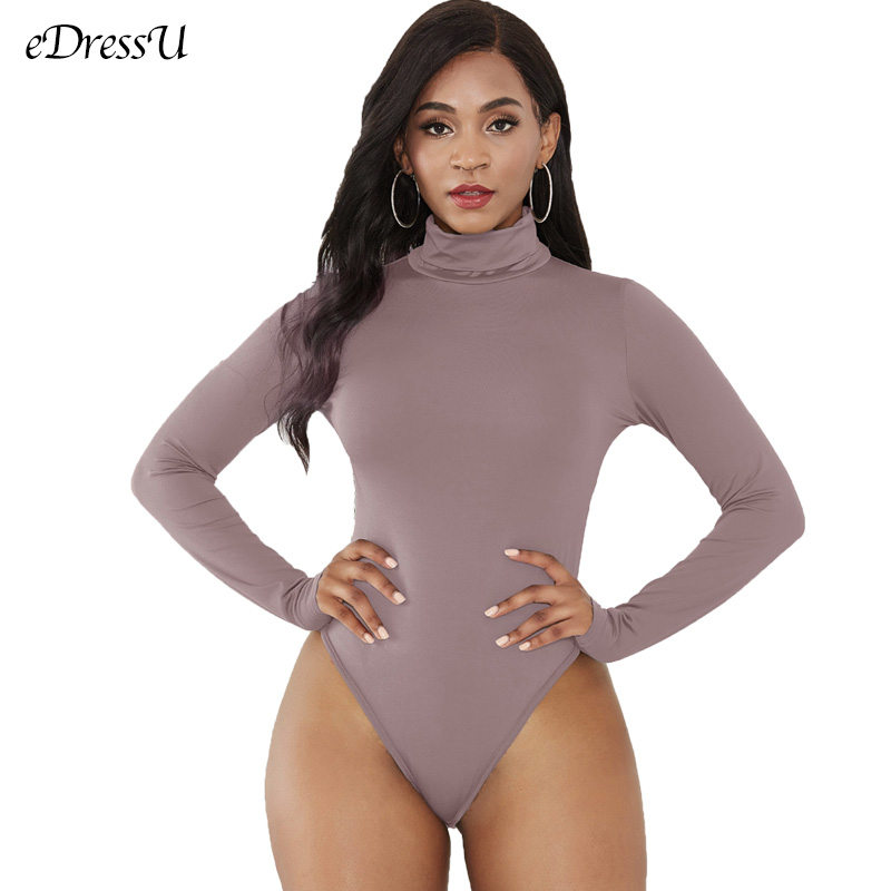Turtleneck Bodysuit Office - Women Bodysuit Turtleneck Autumn Spring Bodysuits