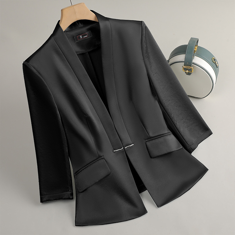 Women Formal Wear Black And White - Professional Women Black White Blue Blazer