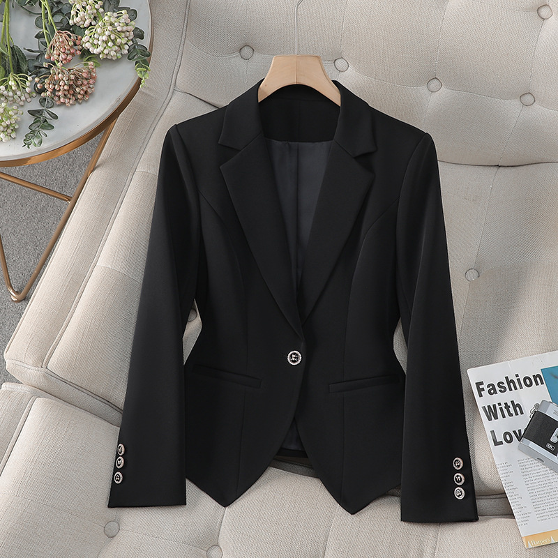 New Fashion Female Formal Blaz - Women Formal Wear Black And White recension och pris
