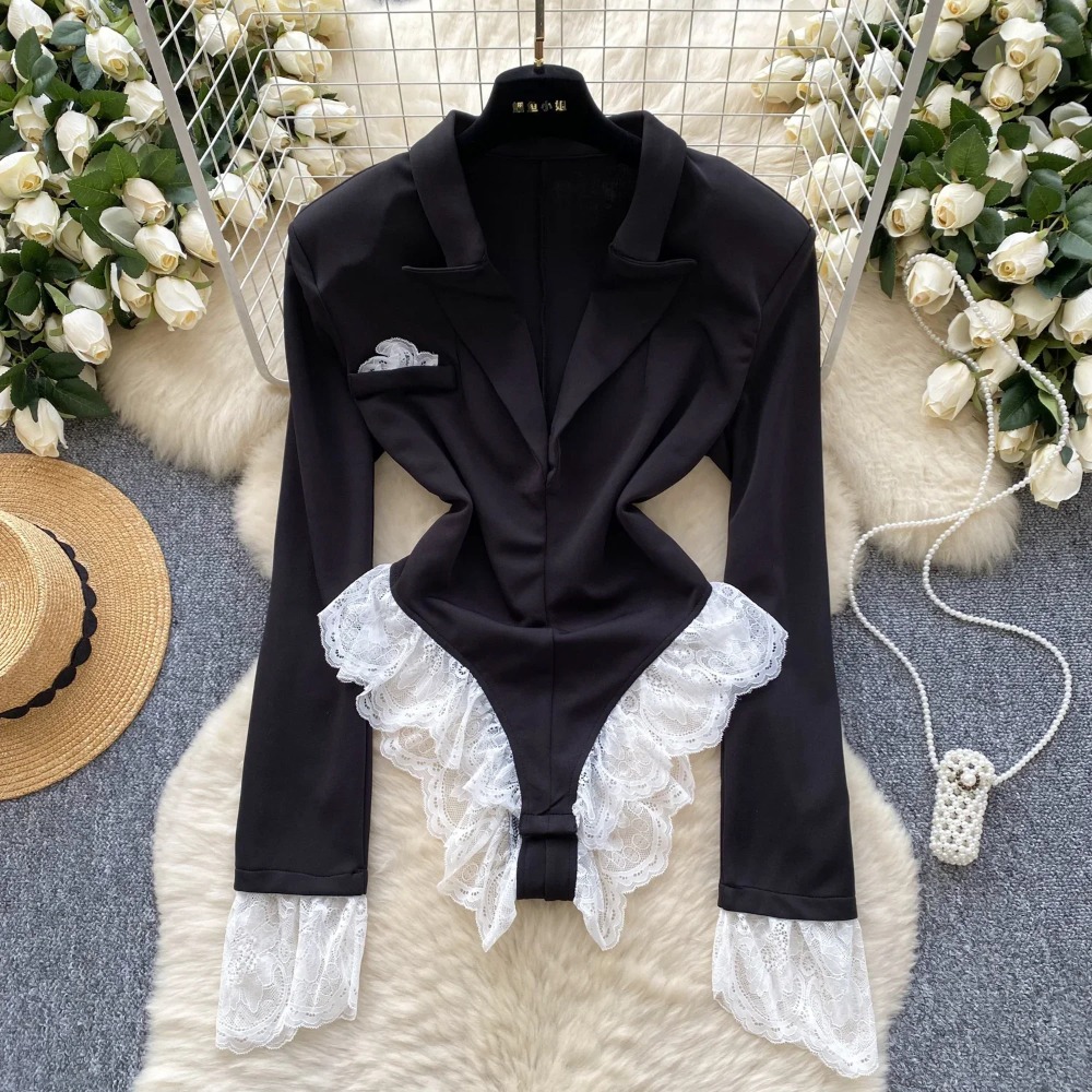 Hotsweet Turn-down Collar Eleg - Women'S Formal Wear Jumpsuit recension och pris