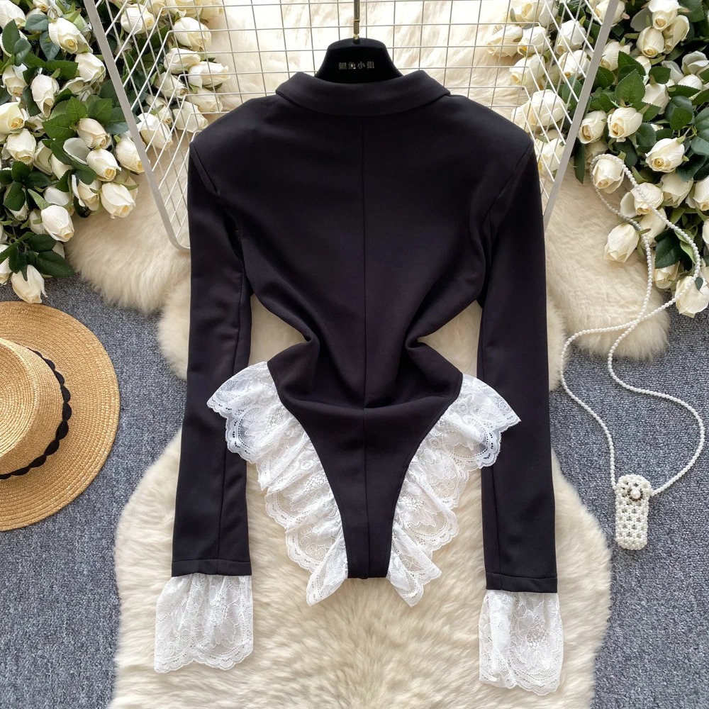 Hotsweet Turn-down Collar Eleg - Women'S Formal Wear Jumpsuit recension och pris