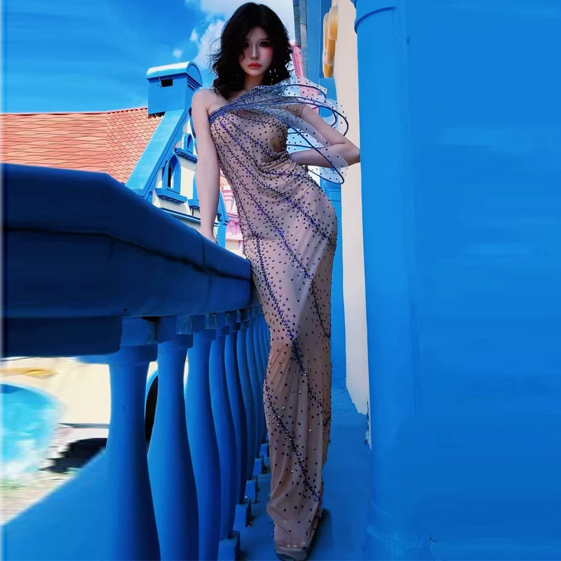 Luxurious Rhinestones Long Dre - Women Formal Wear Photoshoot recension och pris