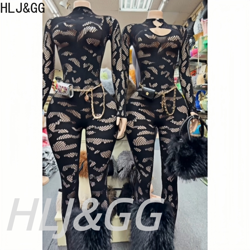 HLJ&GG Sexy Lace See Through H - Women'S Formal Wear Jumpsuit recension och pris