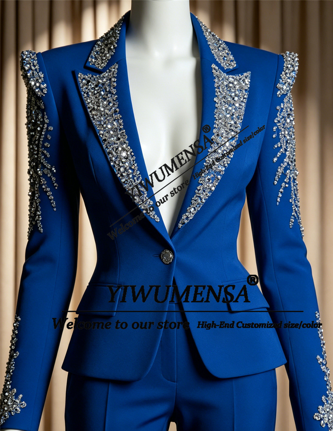 Luxury Women Suits 2 Pieces Se - Women'S Formal Wear Pants Suit recension och pris
