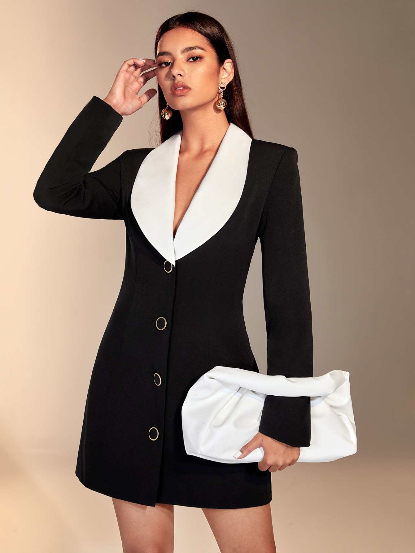 Color Matching Women Blazer Dr - Women Formal Wear For Graduation recension och pris