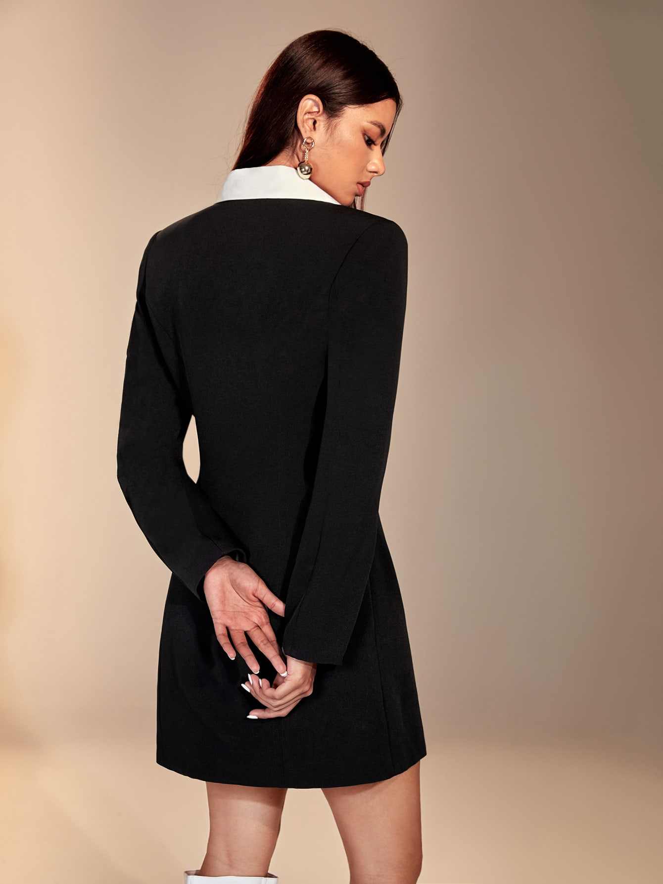 Color Matching Women Blazer Dr - Women Formal Wear For Graduation recension och pris