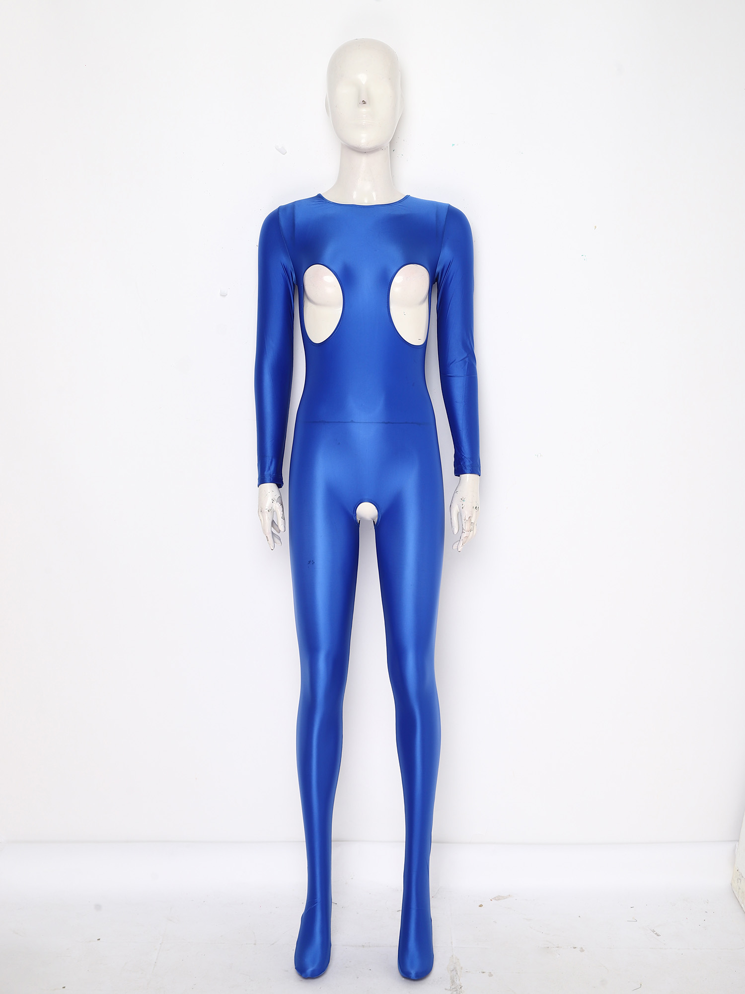 Women Glossy Stretchy Open Cro - Women'S Formal Wear Jumpsuit recension och pris