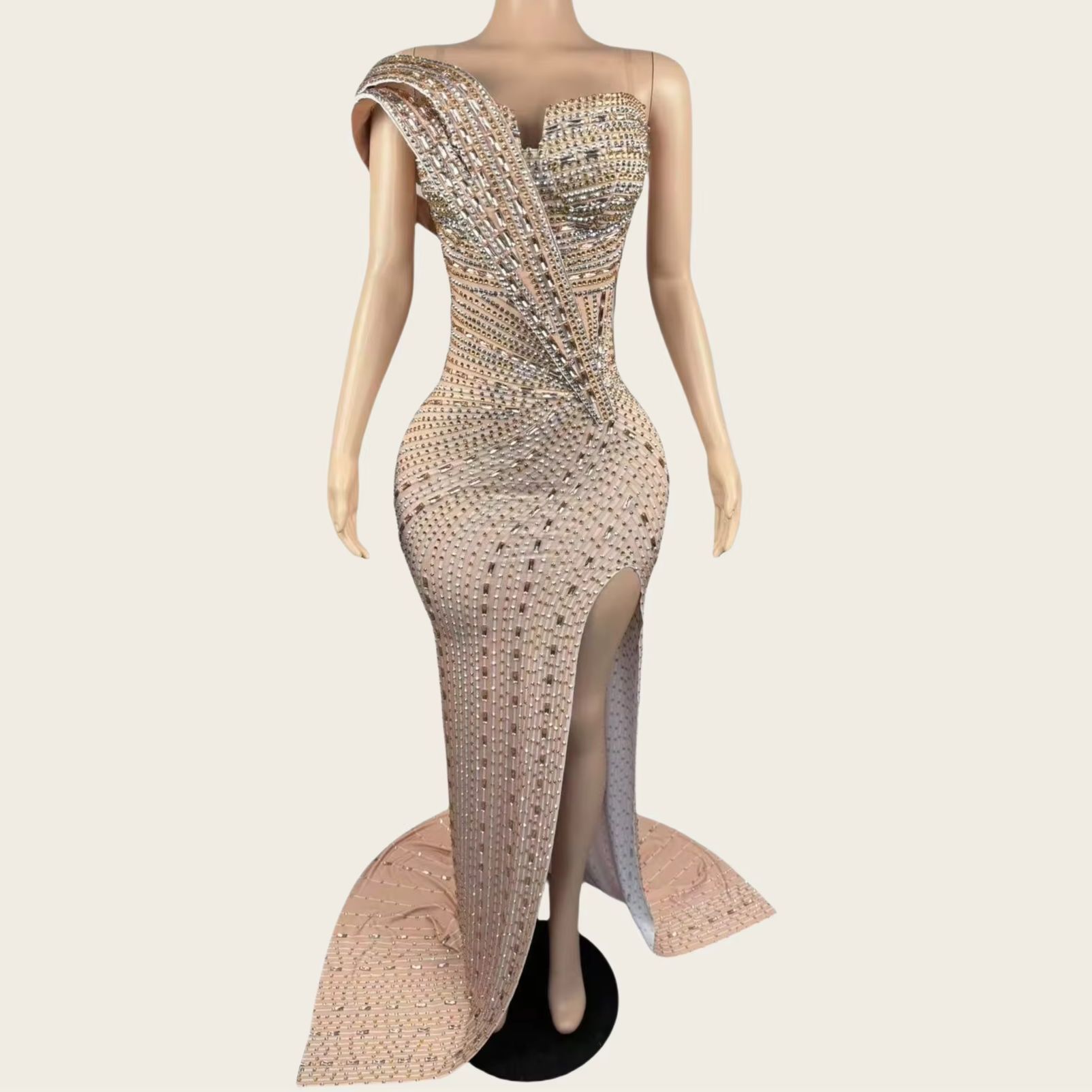 Xiangbin Sparkly Crystals Form - Women Formal Wear Photoshoot recension och pris