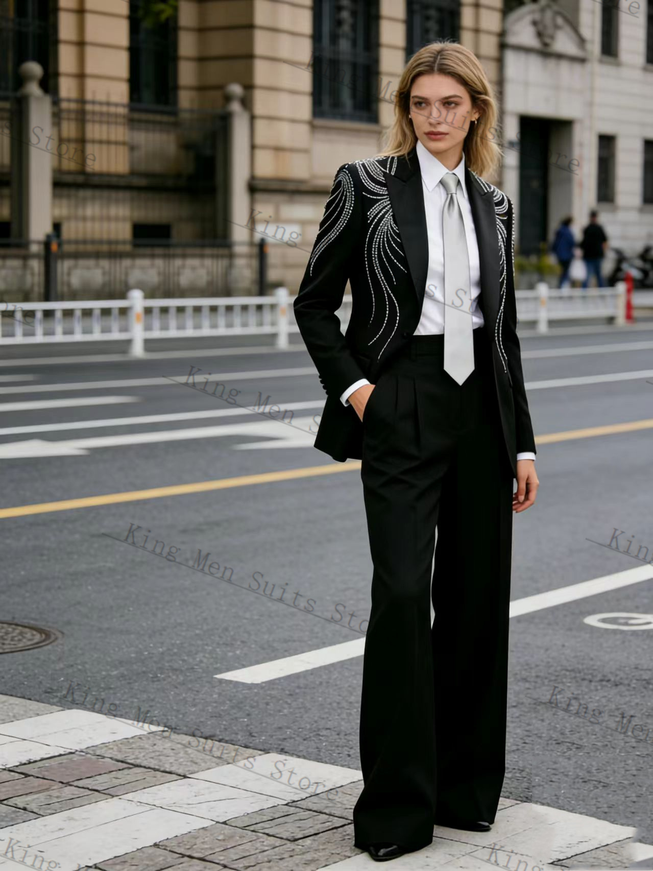 Black Women Suit Set 2 Pcs Bla - Women'S Formal Wear Tuxedo recension och pris