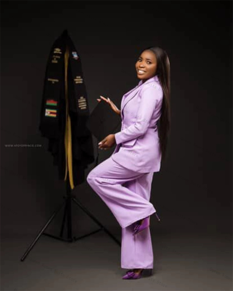 Purple Women Suit Set 2 Piece  - Women Formal Wear For Graduation recension och pris