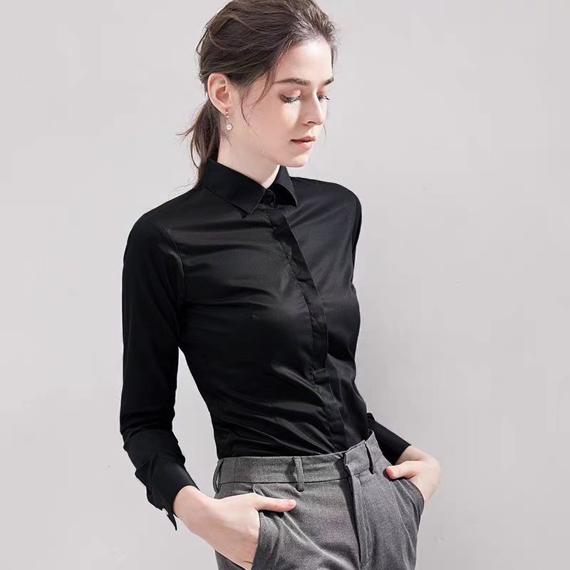 Summer Black Shirt Short-sleev - Women Formal Wear Black And White recension och pris