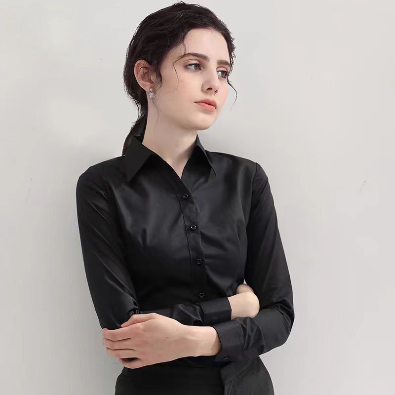 Summer Black Shirt Short-sleev - Women Formal Wear Black And White recension och pris