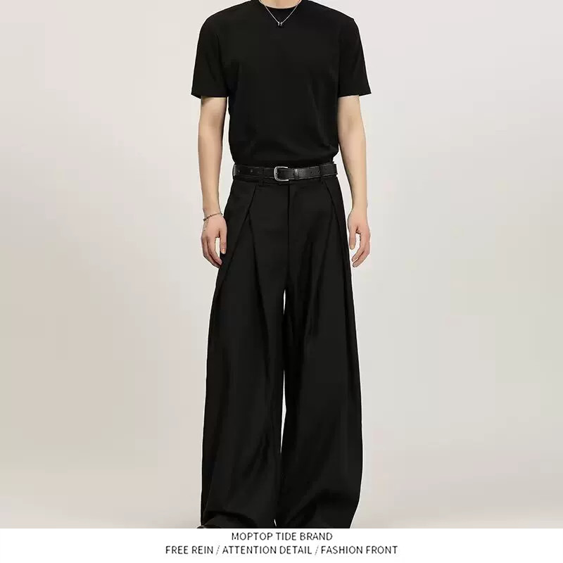 Retro Wide Leg Suit Pants Trou - Tailored Trouser Wide recension och pris