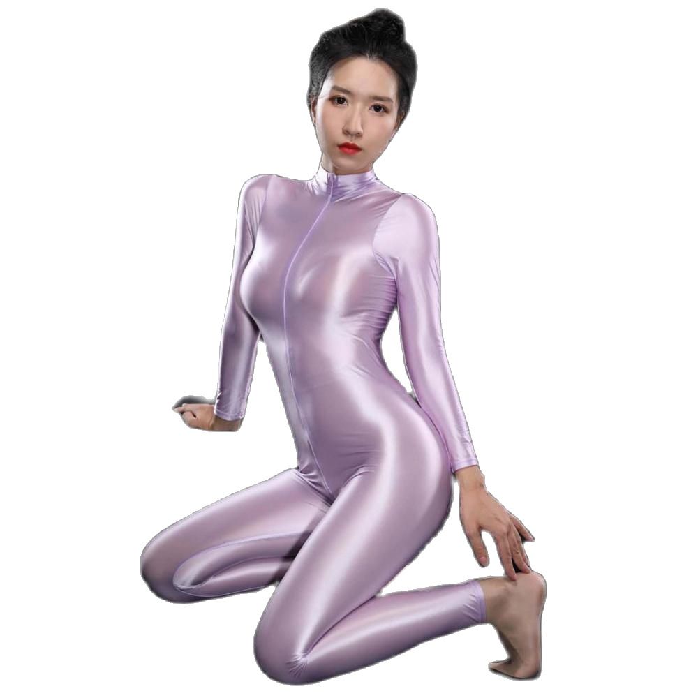 Sexy Shiny Long Sleeve Zipper  - Women'S Formal Wear Jumpsuit recension och pris