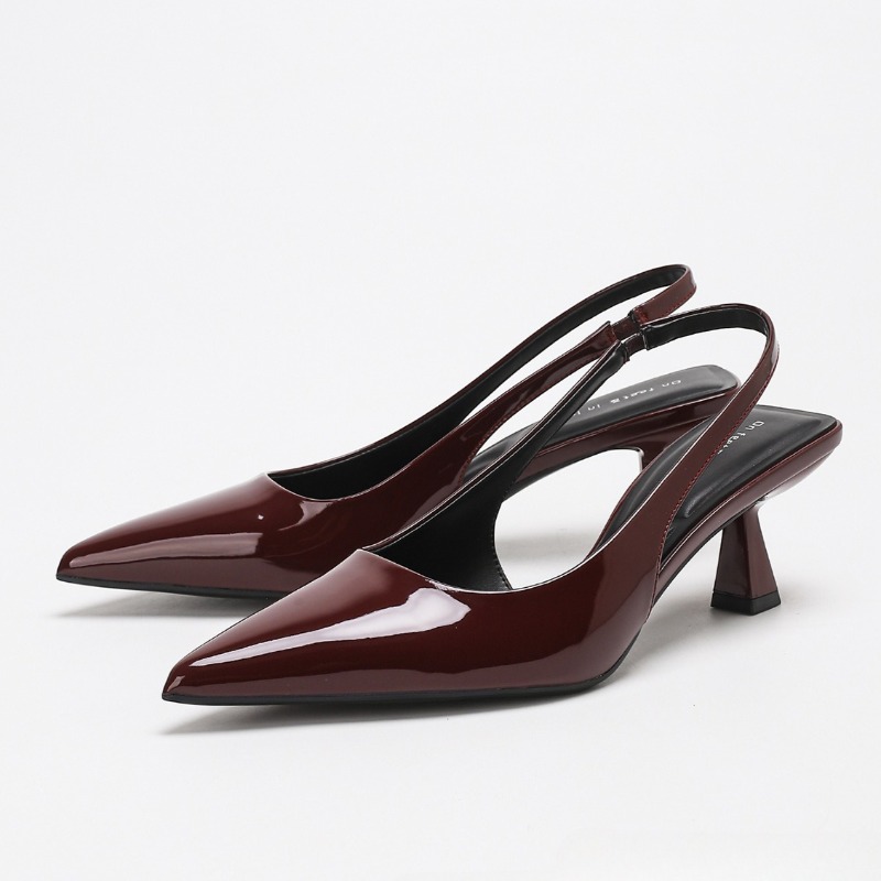 Elegant Backless High Heels Wo - Slingback Heel Formal recension och pris