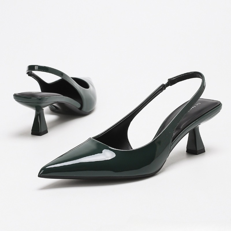 Elegant Backless High Heels Wo - Slingback Heel Formal recension och pris