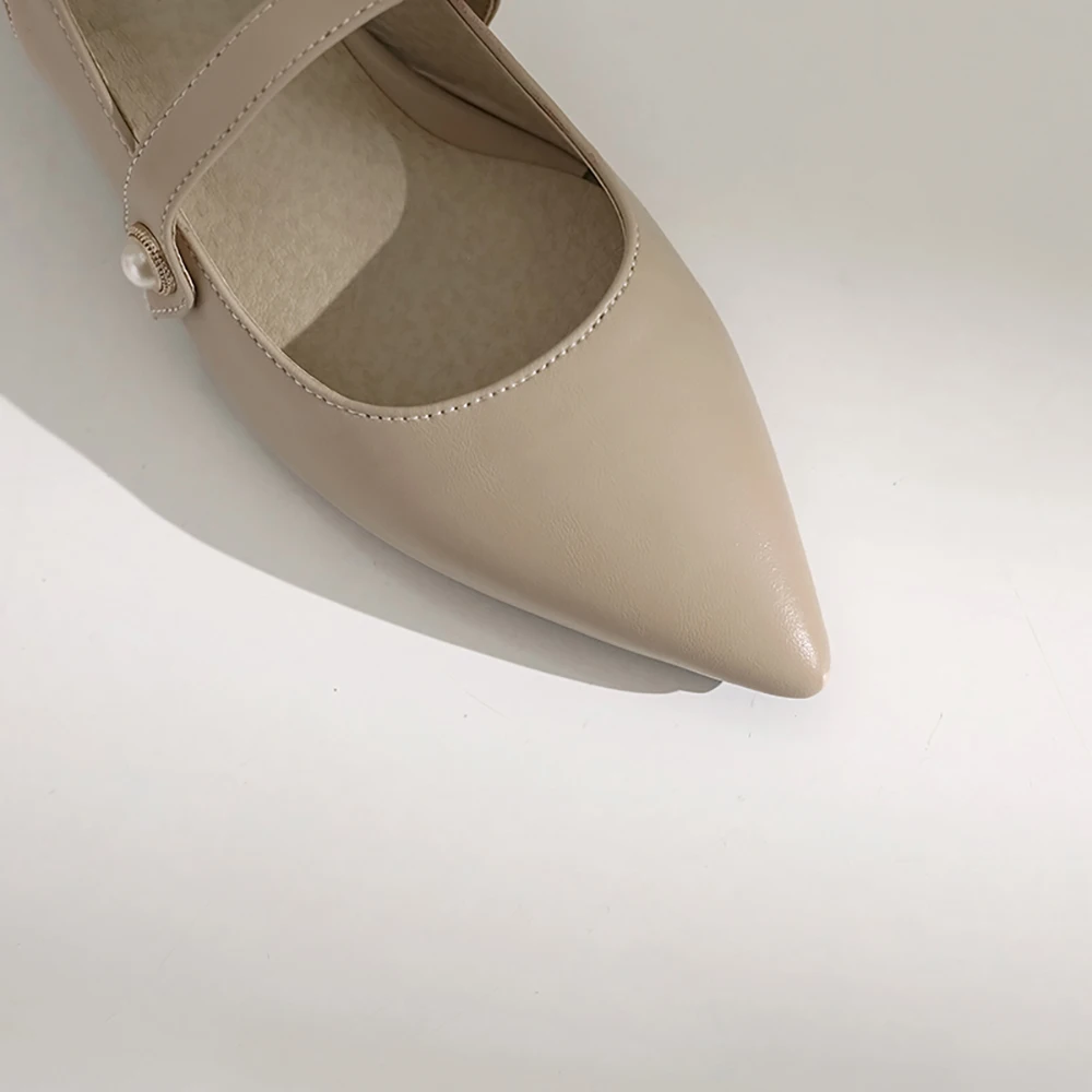 Summer New Elegant Beige Black - Slingback Heel Formal recension och pris