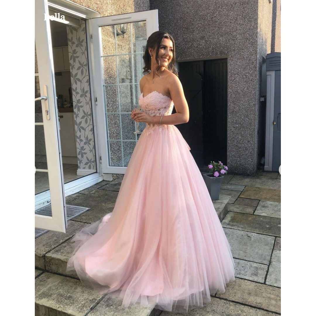 Bella Customized Pink Straples - Women Formal Wear For Graduation recension och pris