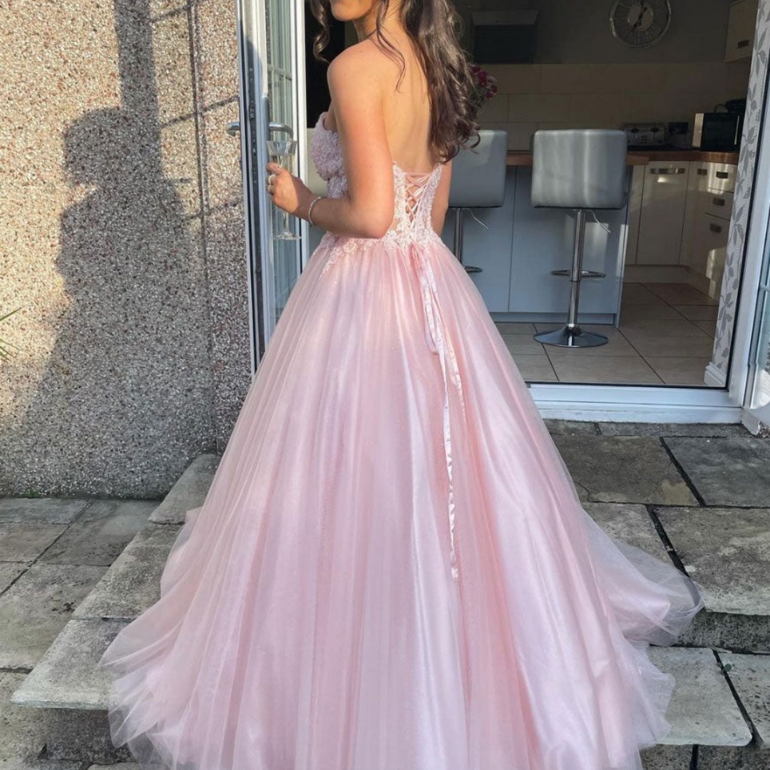 Bella Customized Pink Straples - Women Formal Wear For Graduation recension och pris