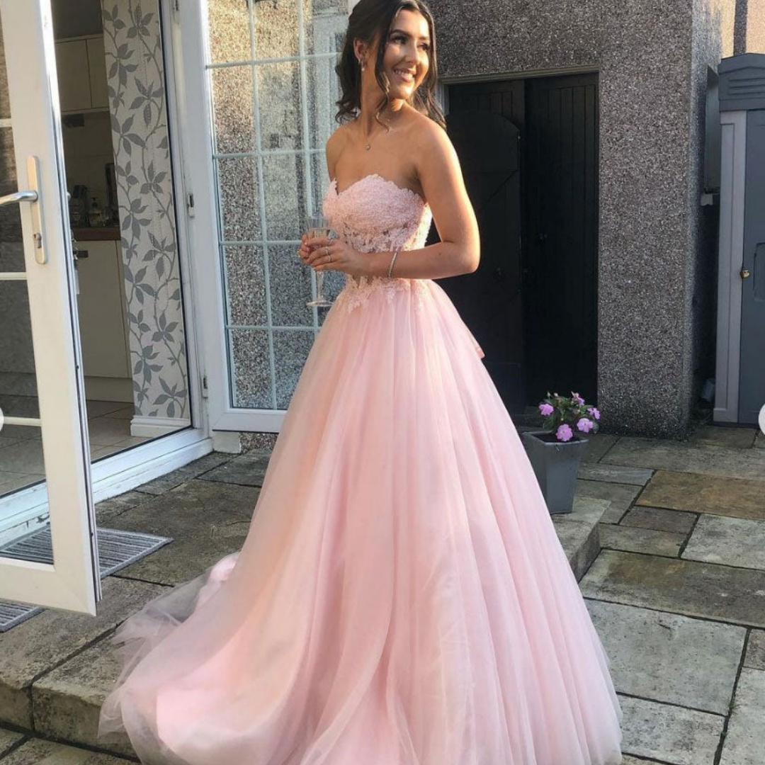 Bella Customized Pink Straples - Women Formal Wear For Graduation recension och pris