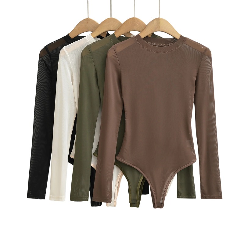 Mesh Crewneck Long Sleeve Wome - Women'S Formal Wear Jumpsuit recension och pris