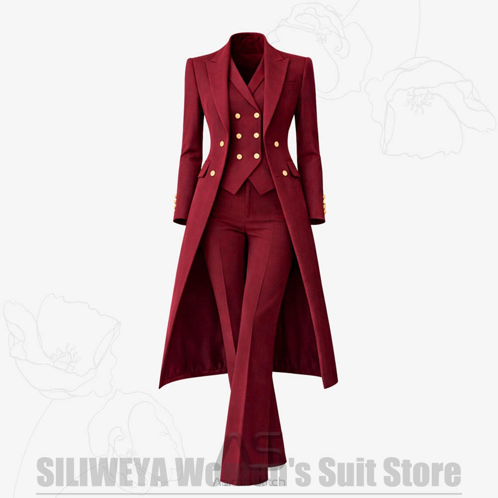 Women's Suit 3 Piece Double Br - Women'S Formal Wear Pants Suit recension och pris