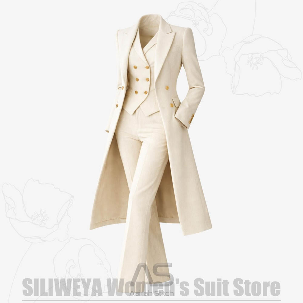 Women's Suit 3 Piece Double Br - Women'S Formal Wear Pants Suit recension och pris