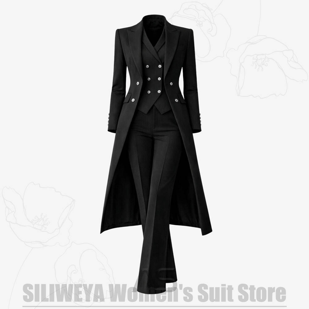 Women's Suit 3 Piece Double Br - Women'S Formal Wear Pants Suit recension och pris