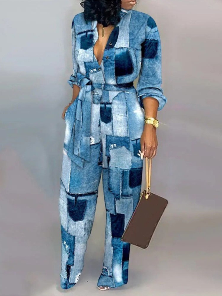 Women Fashion Letter Print Lon - Women'S Formal Wear Jumpsuit recension och pris
