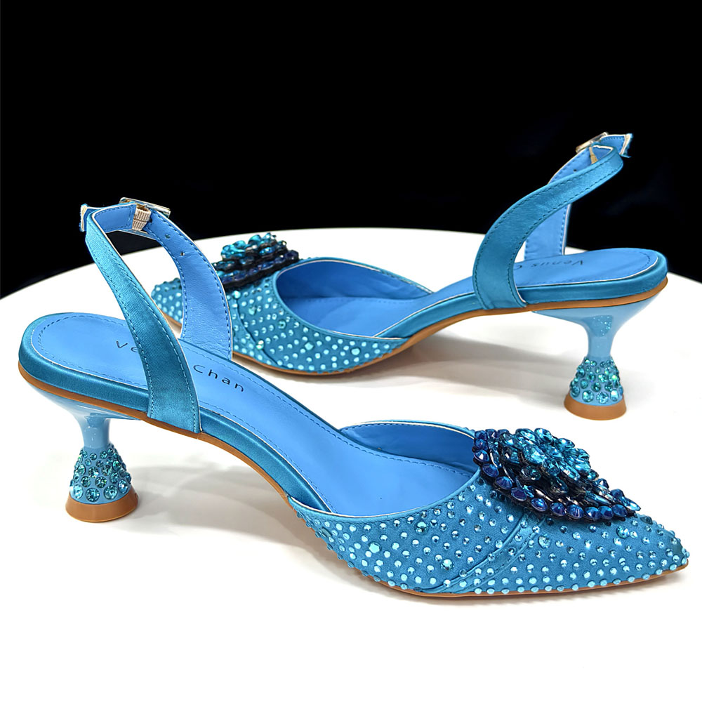 Crystal Rhinestone Heels & Clu - Slingback Heel Formal recension och pris
