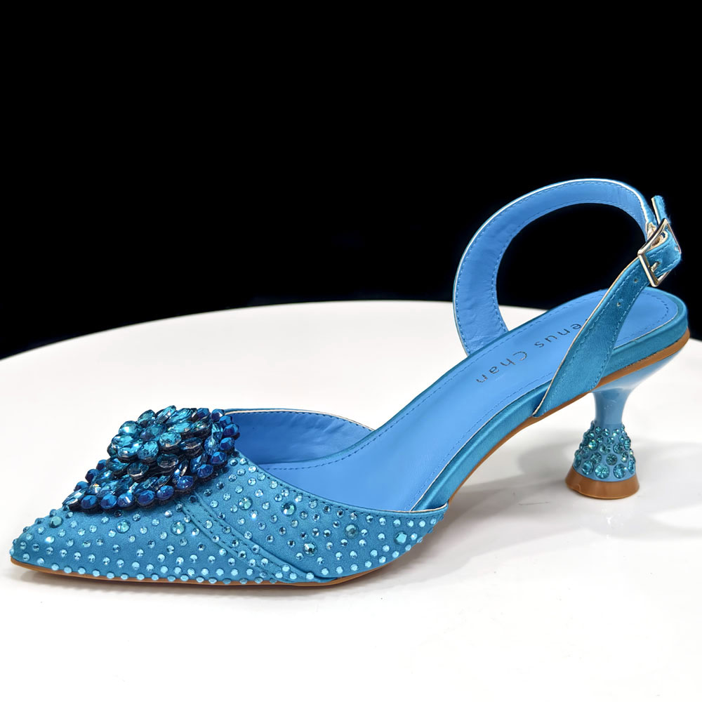 Crystal Rhinestone Heels & Clu - Slingback Heel Formal recension och pris