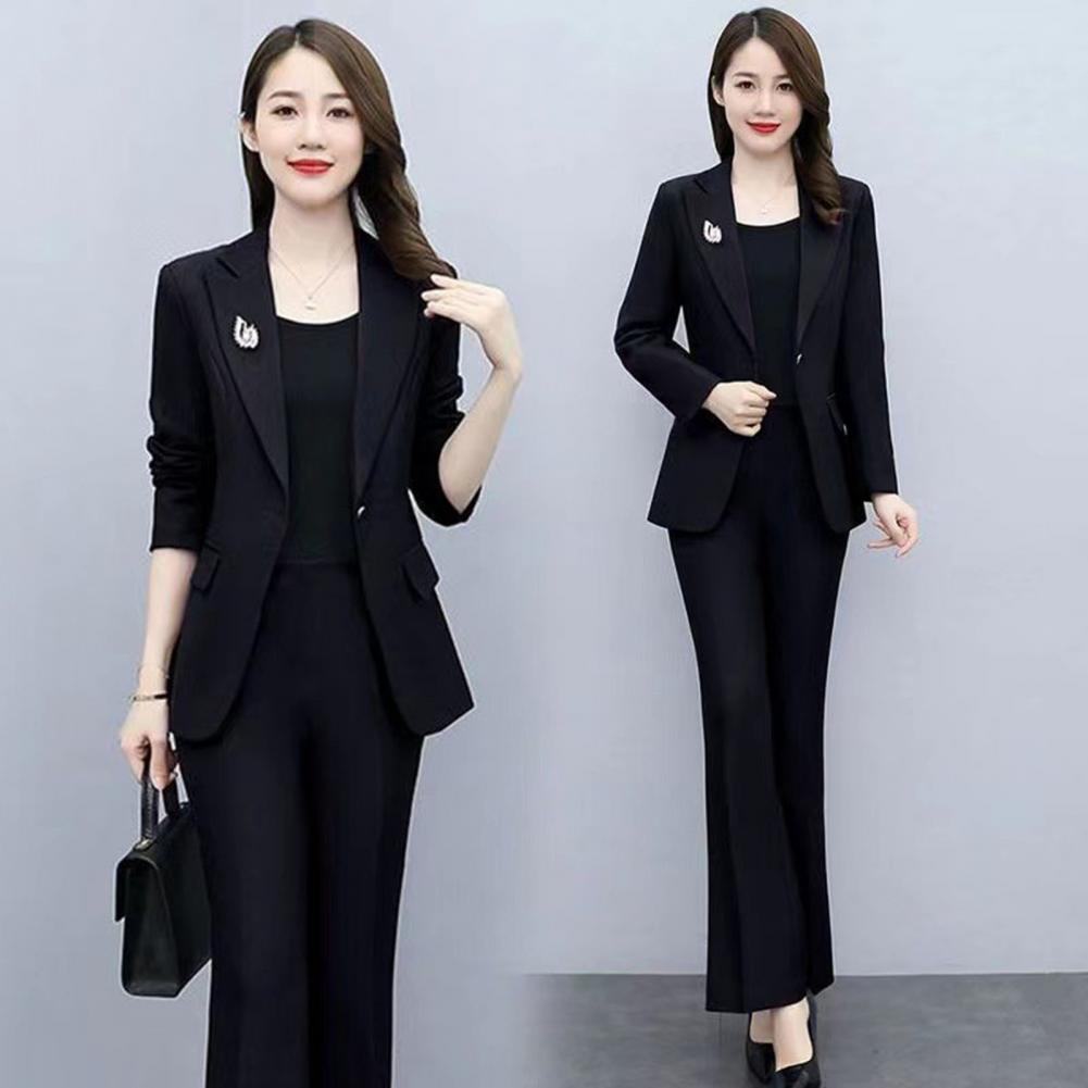 2 Pcs/Set Lady Formal Coat Pan - Women'S Formal Wear Pants Suit recension och pris