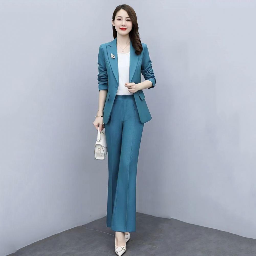 2 Pcs/Set Lady Formal Coat Pan - Women'S Formal Wear Pants Suit recension och pris