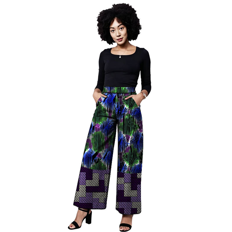 Ankara Outfit Women's Patchwor - Tailored Trouser Wide recension och pris