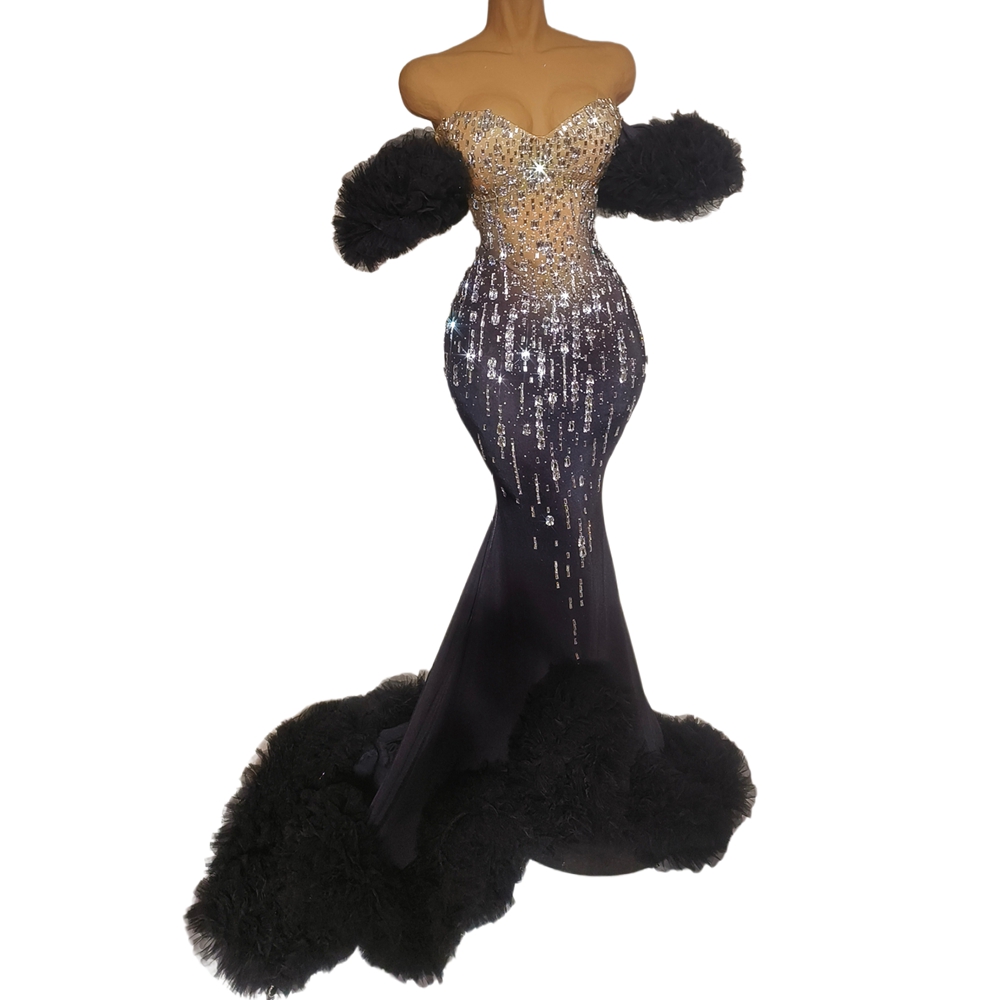 Sparkly Rhinestones Tube Floor - Women Formal Wear Photoshoot recension och pris